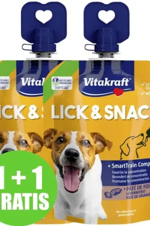 Vitakraft Lick & Snack Hond Leverworst 60 gr Actieprijs